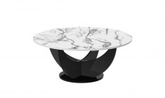 CAPRI 100 round coffee table (high gloss/different colours)